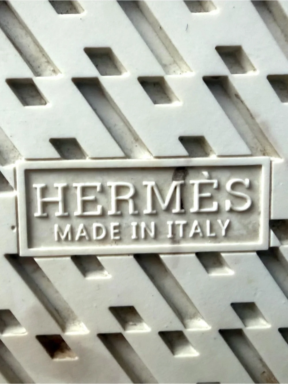 Hermes Voltage Leather Platform H sneakers, wht/blk, H embossed sole, 36(larger)